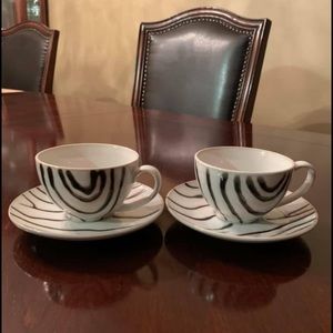 Tea set for two.